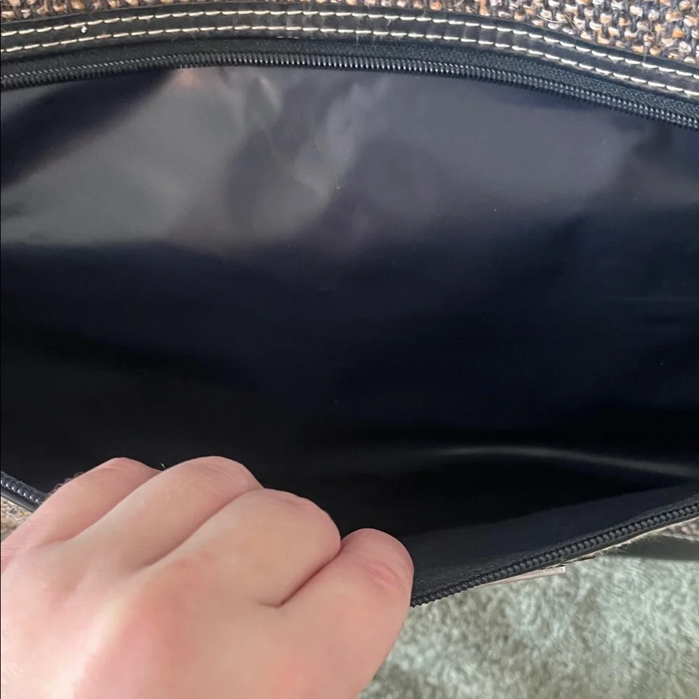 Vintage Jordache Elegant tweed carry on Bag